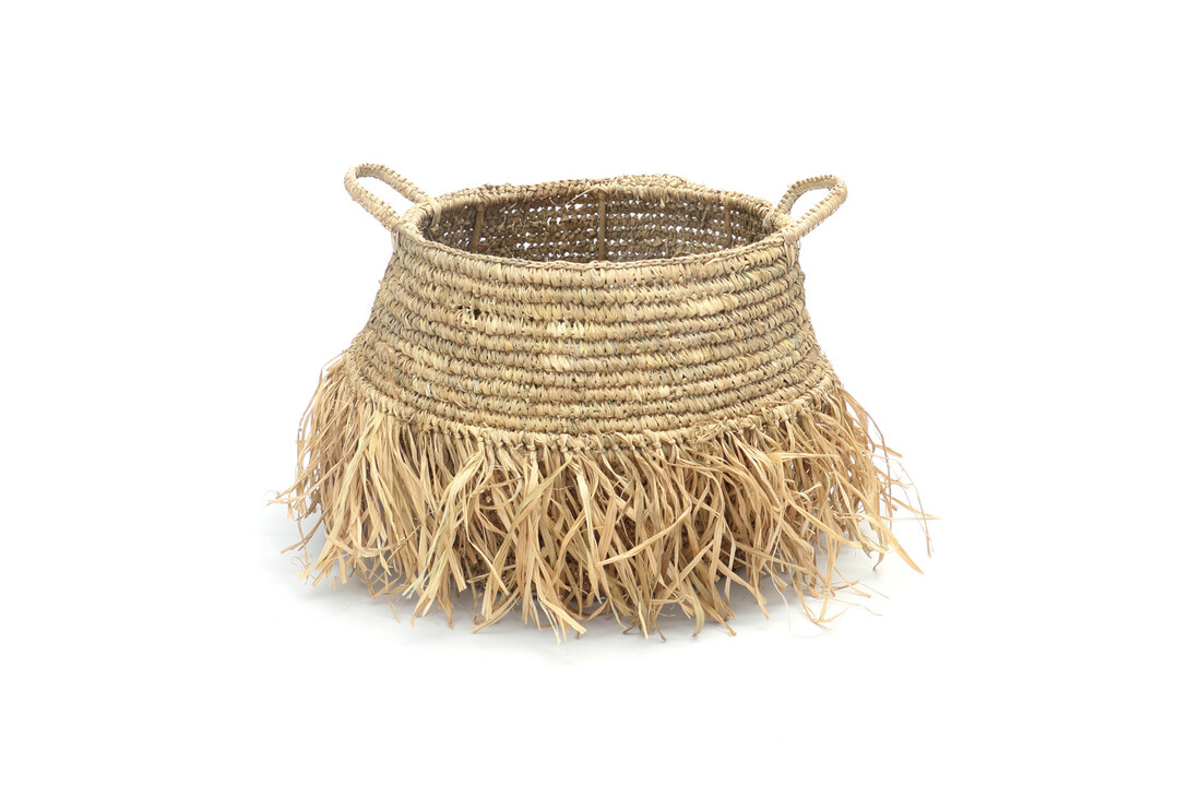 The Raffia Deluxe Baskets - Natural - SET2