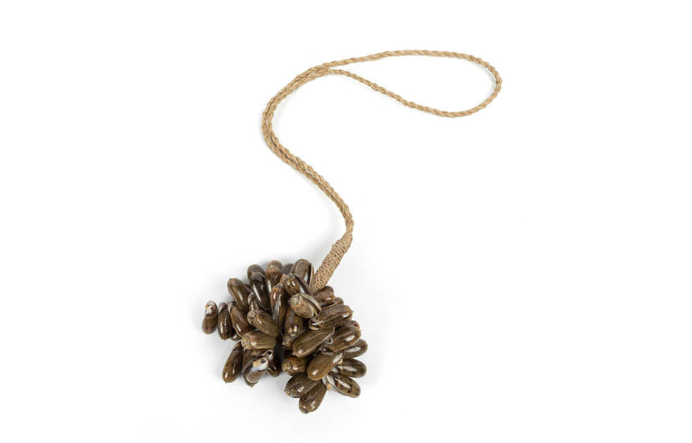 The Brown Cowrie Shell tassel