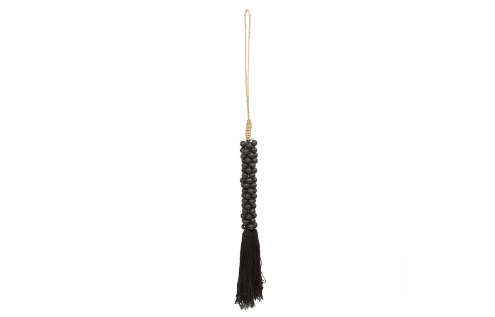 The Wooden Beads with Cotton Tassel