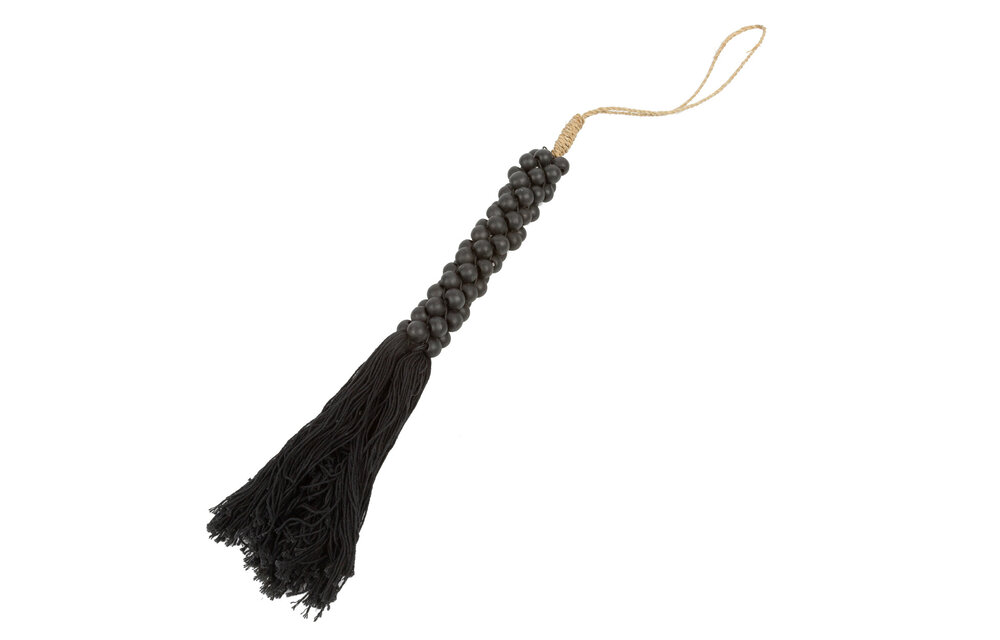 The Wooden Beads with Cotton Tassel