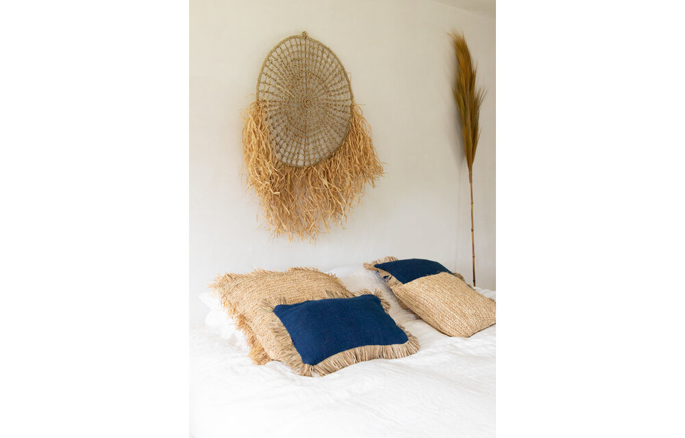 The Saint Tropez Cushion - Blue Natural - Rectangular