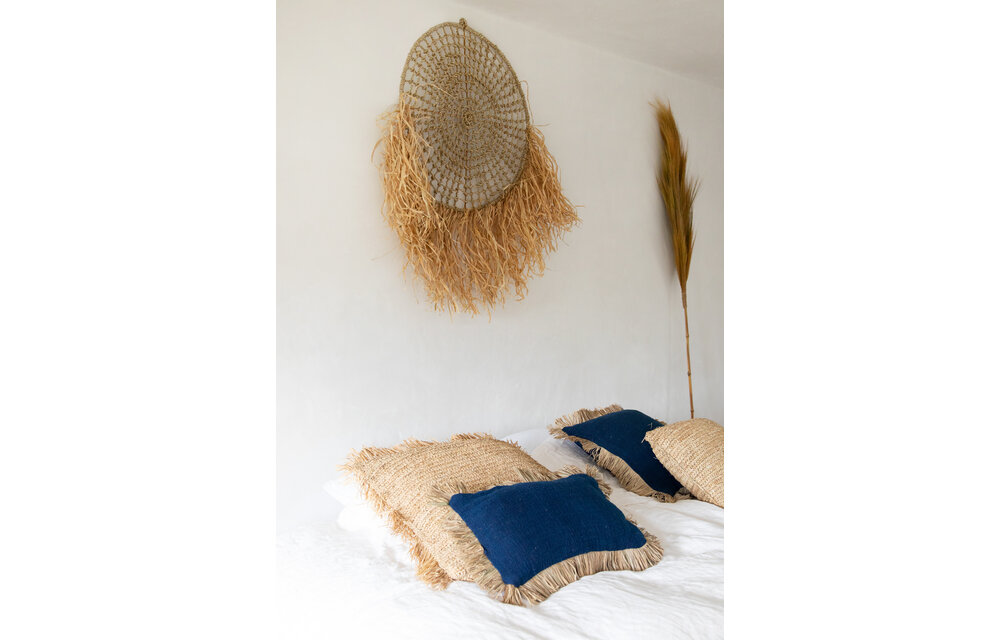 The Saint Tropez Cushion - Blue Natural - Rectangular