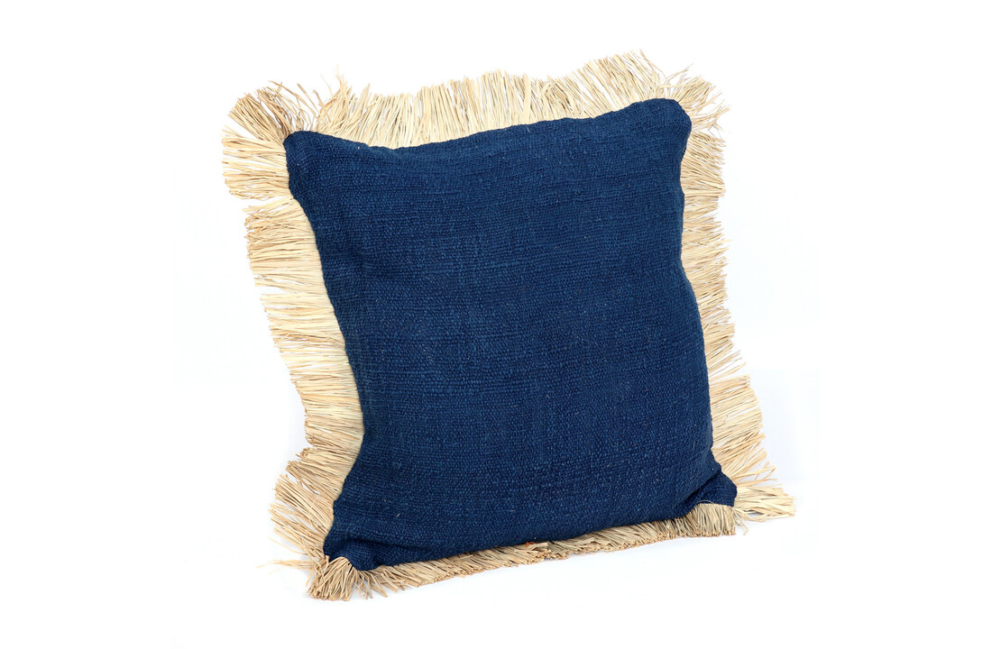 The Saint Tropez Cushion - Blue Natural - 50x50