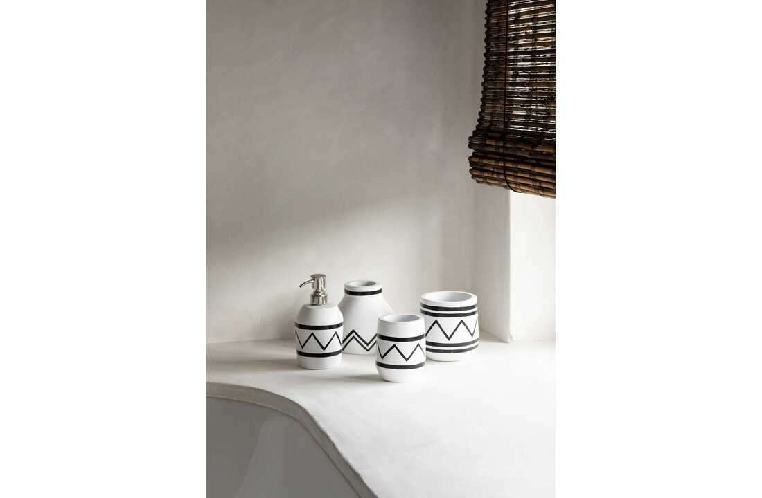 The Santorini Dispenser - White Black