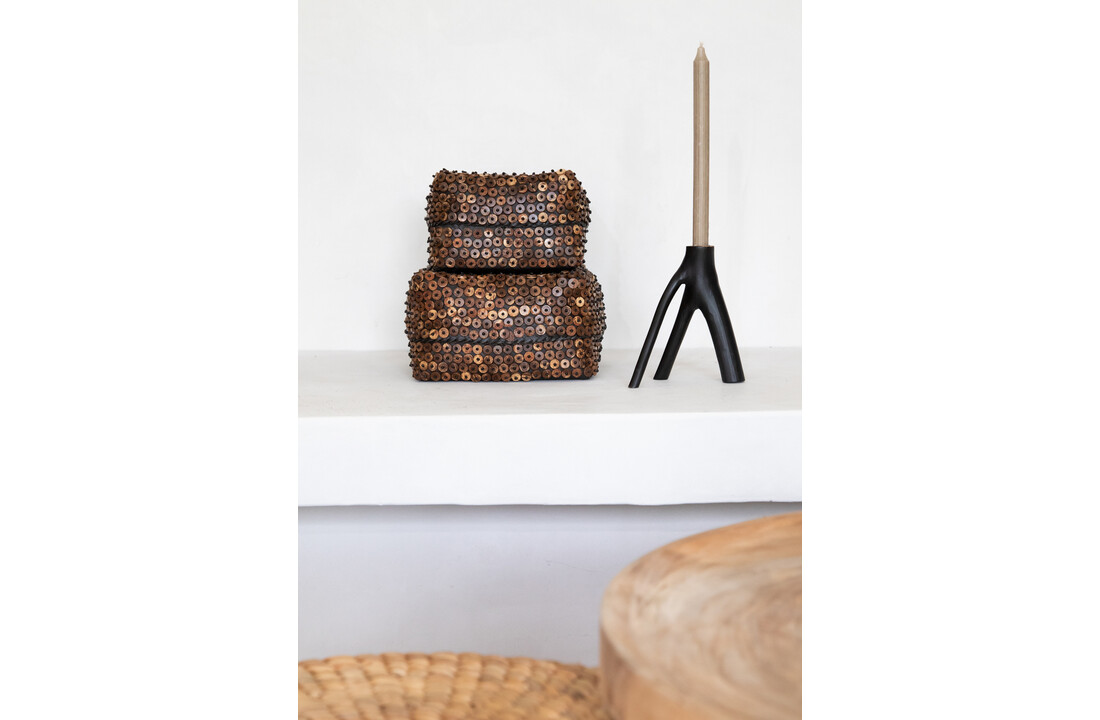 The Triple Twig Candle Holder - Black