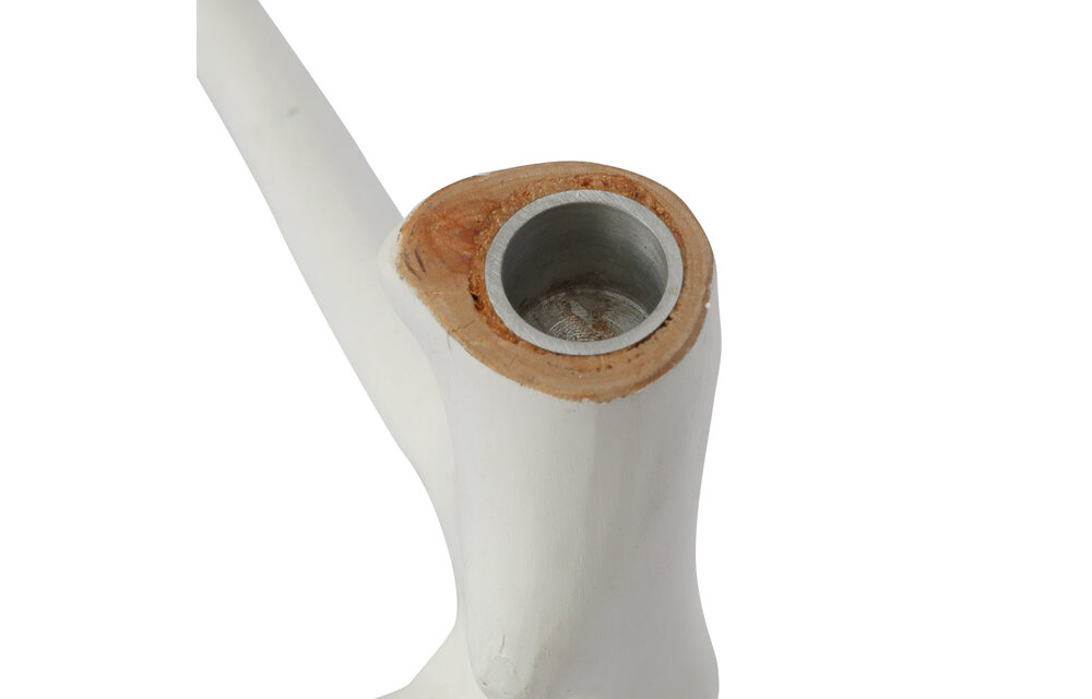 The Triple Twig Candle Holder - White