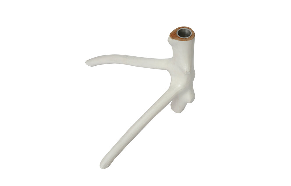 The Triple Twig Candle Holder - White