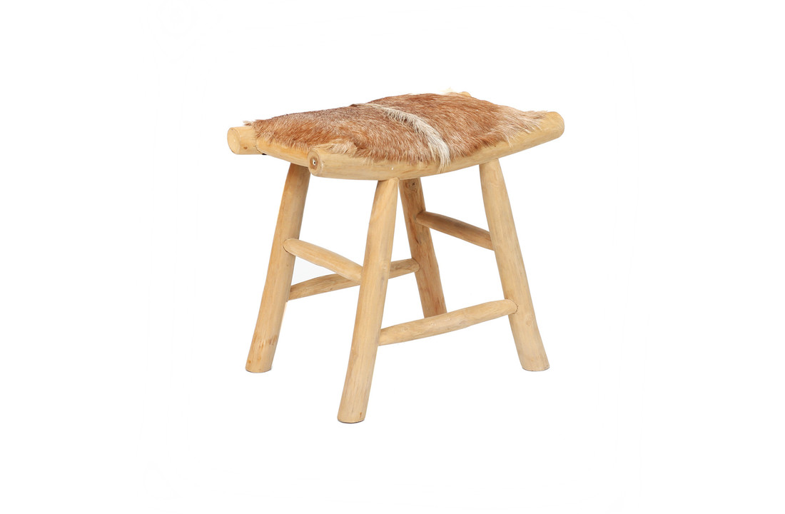 The Island Comfy Stool - Natural Brown