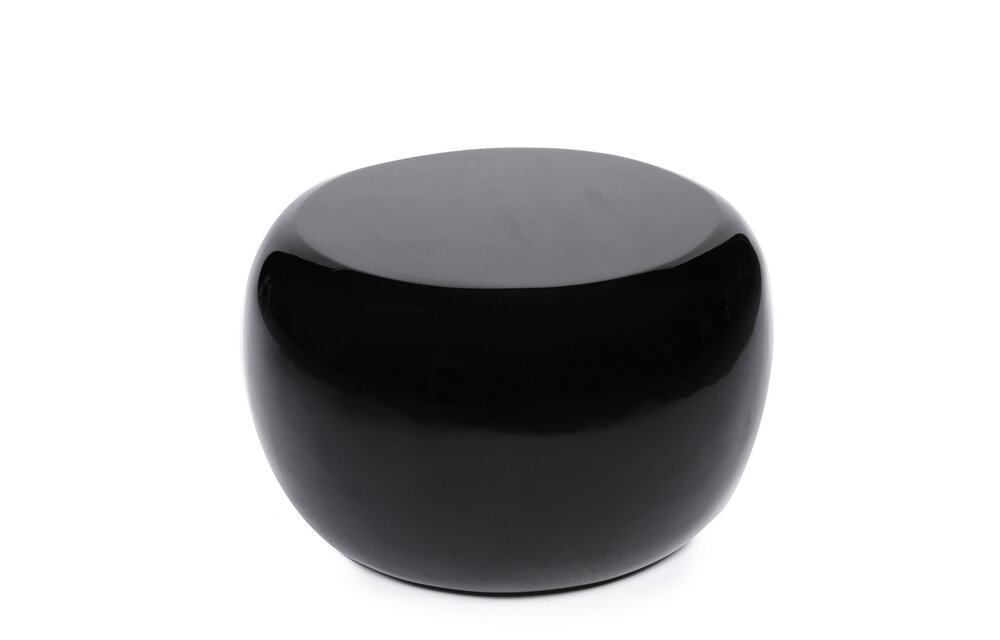 The High Gloss Side table - Black