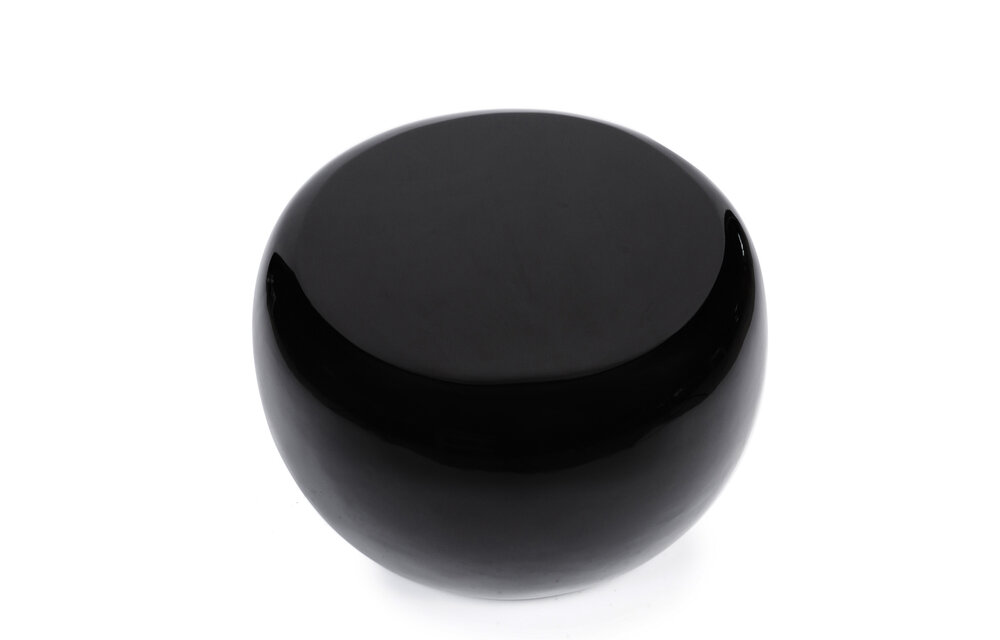 The High Gloss Side table - Black