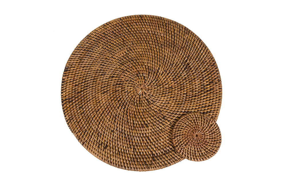 The Colonial Placemat - Natural Brown