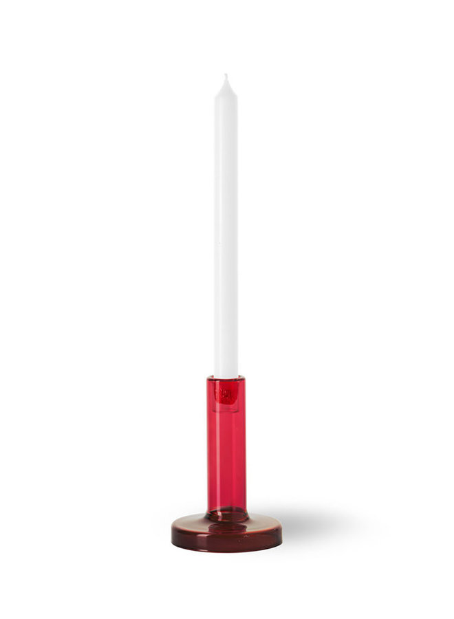 Bole candle red/bordeaux