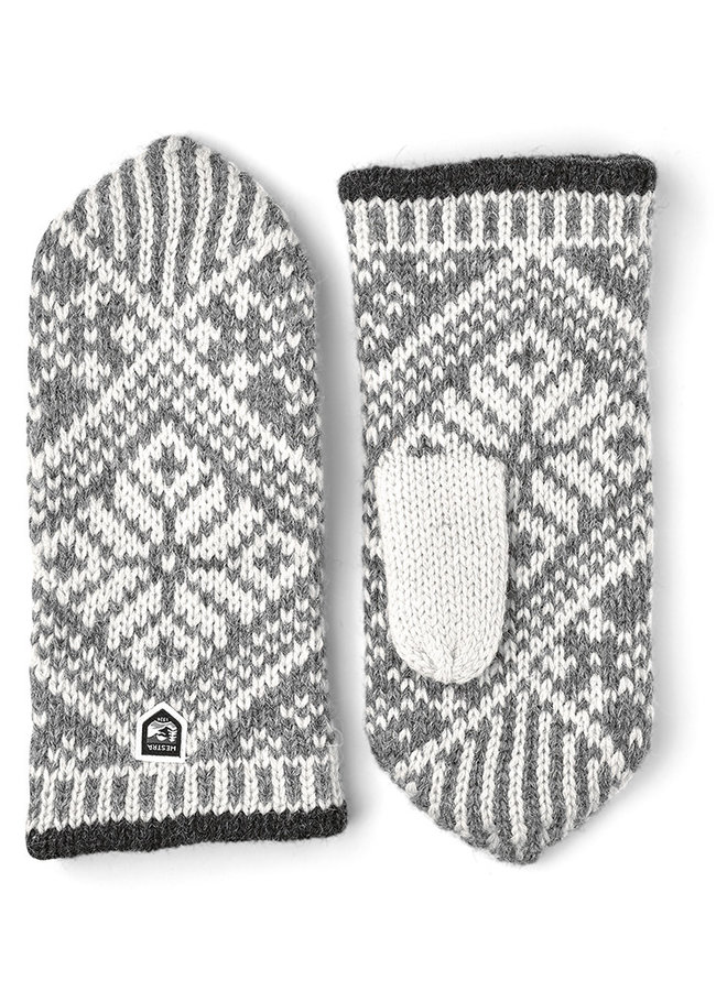 Nordic wool mittens grijs