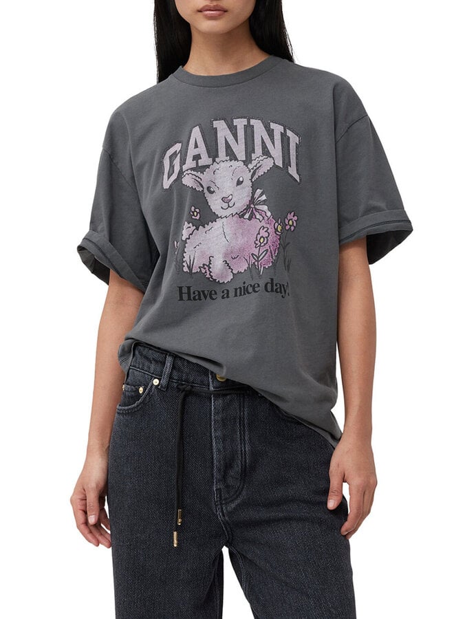 T3789 Lamb  t-shirt grijs