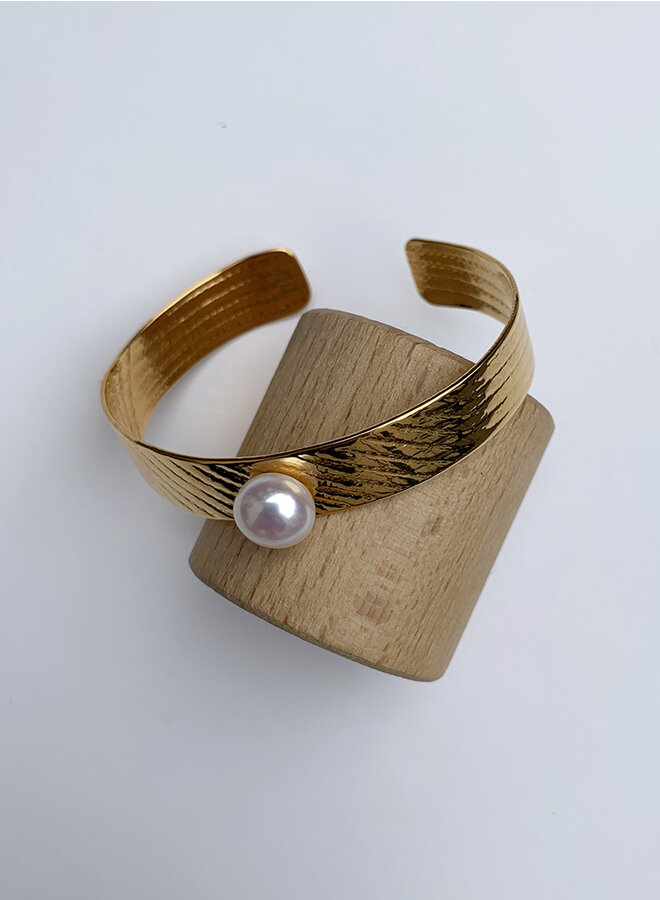 Olong 24K+parel armband