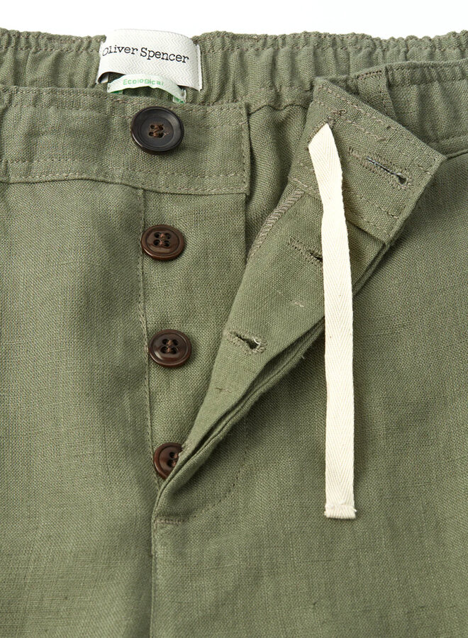 Drawstring broek green