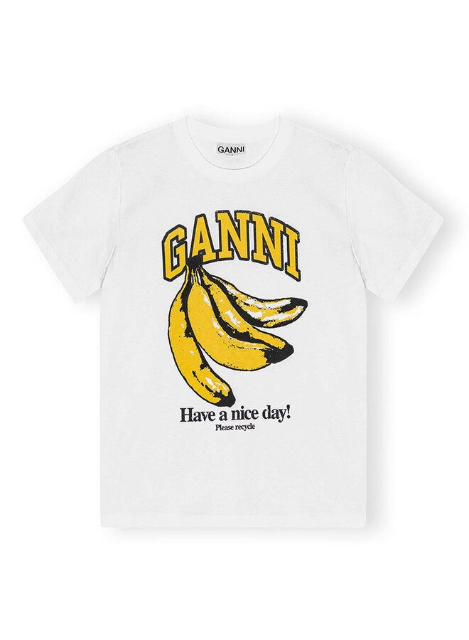 T-shirt banana wit