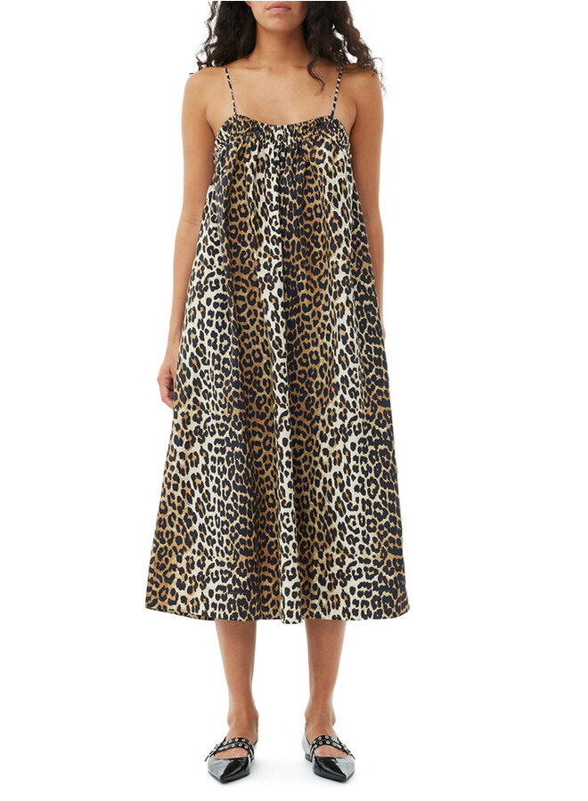 Midi dress leopard