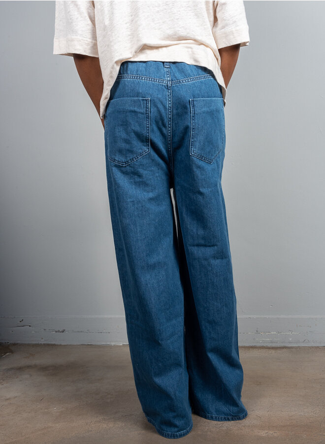 Super oversized jeans blauw