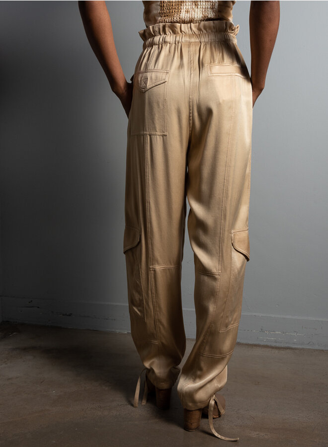 Satin pants safari