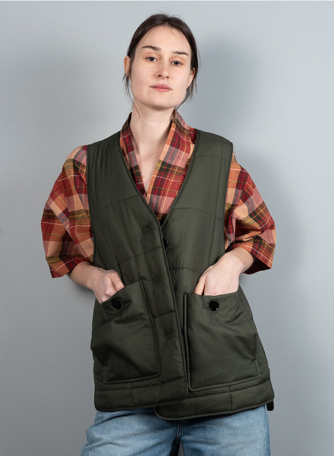 Quilt boxy vest