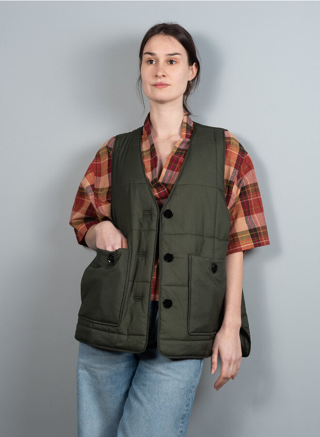 Quilt boxy vest