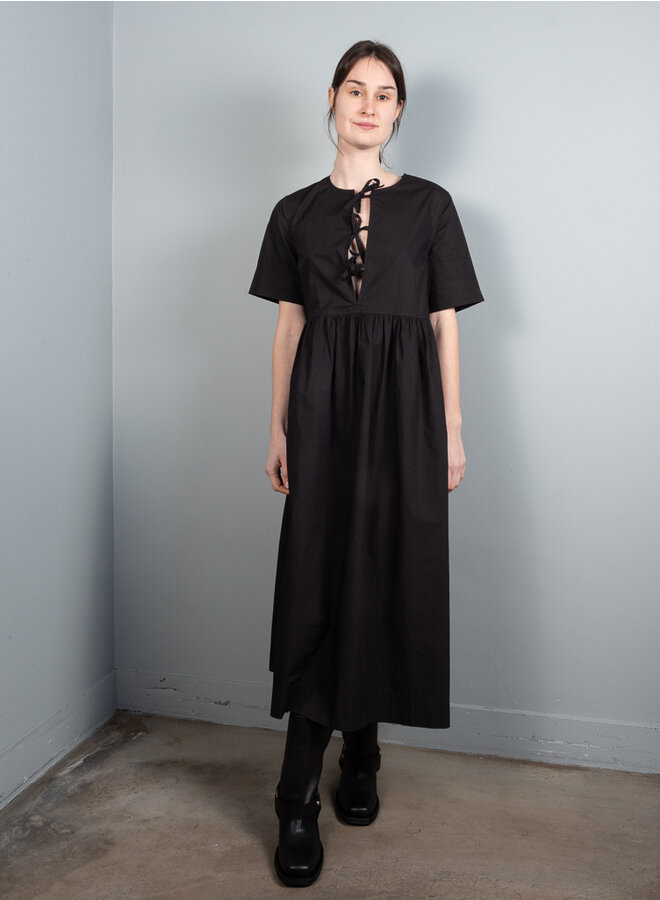 Poplin dress black