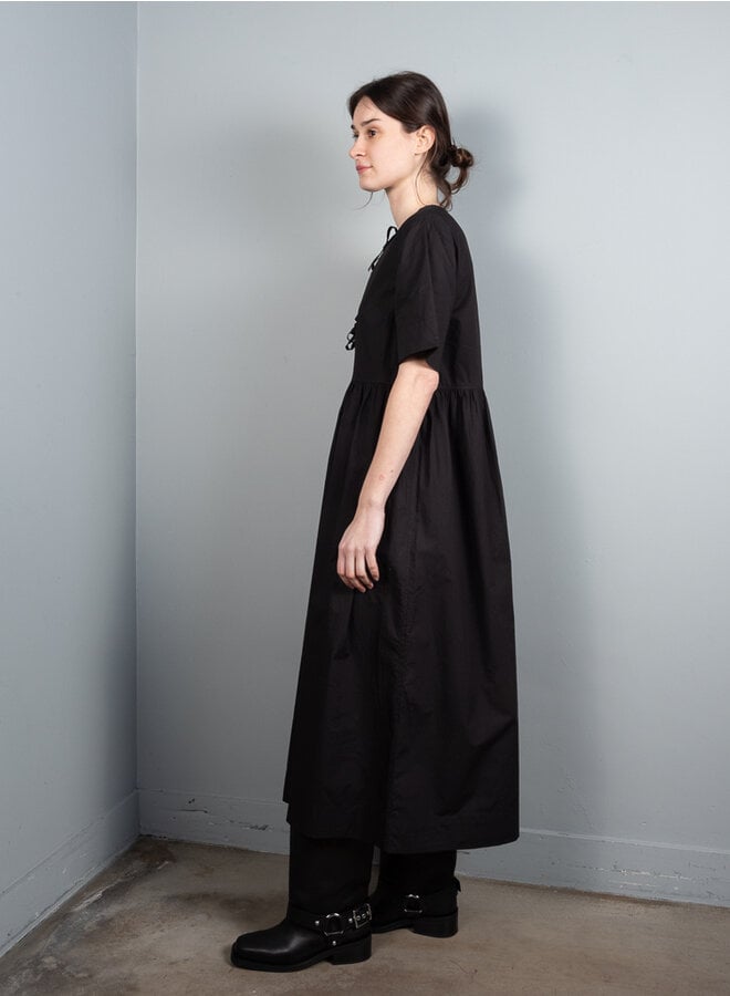 Poplin dress black