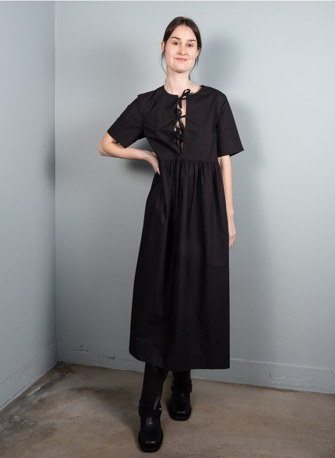 Poplin dress black