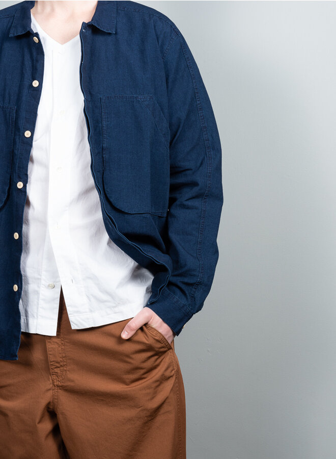 Prism overshirt indigo