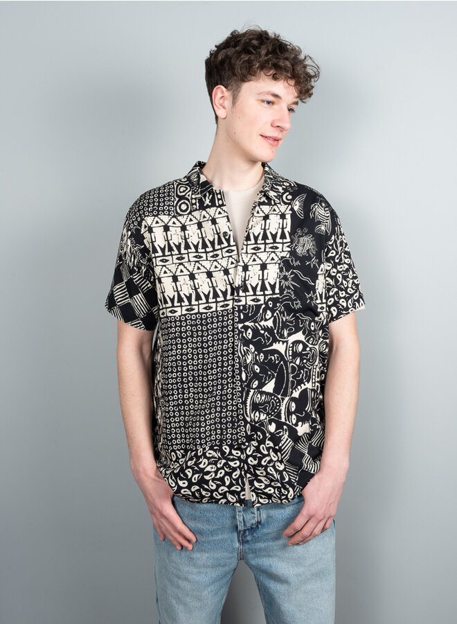 Malick shirt black multi