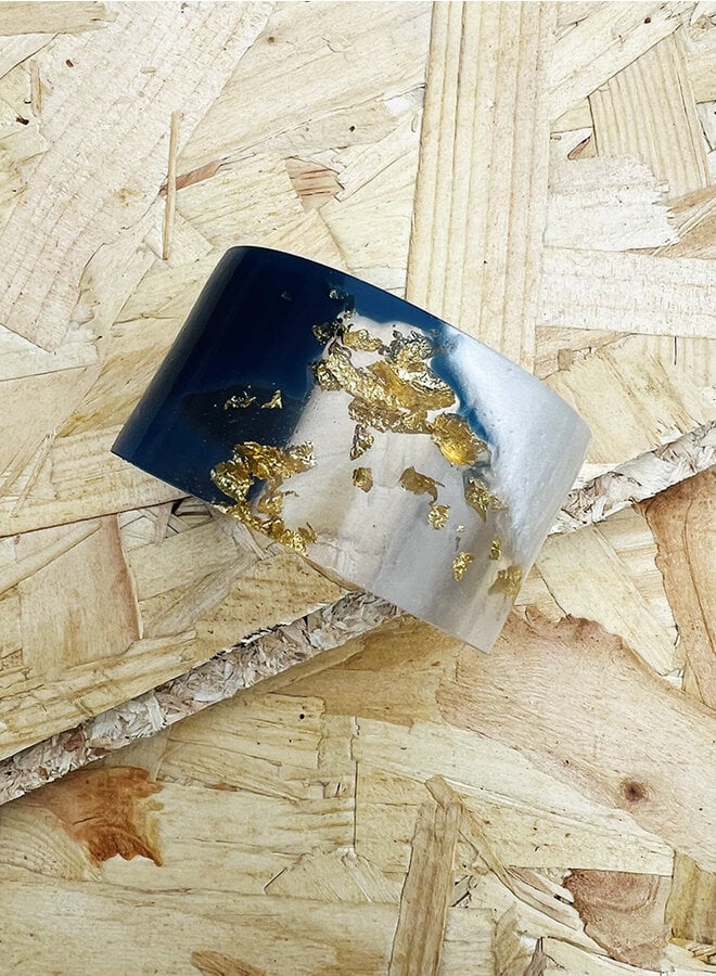 Bracelet Marble | Gold | Blue