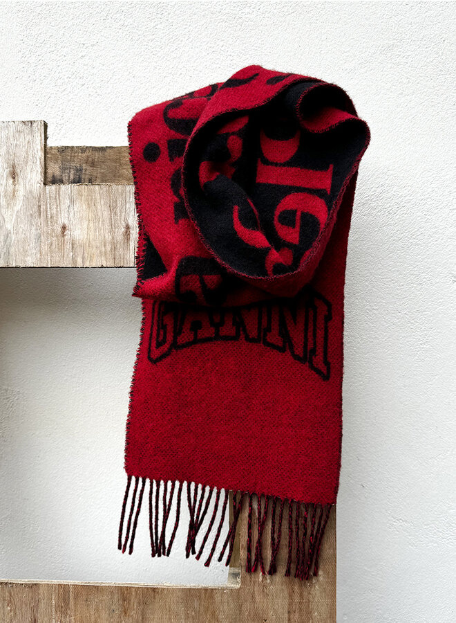 Scarf please  recycle groen + rood