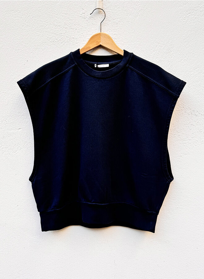 Ellie tee trui ecru & navy