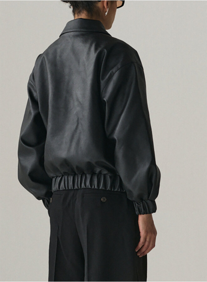 PUFF DAD faux leather black