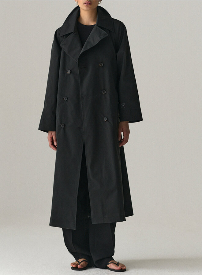 ROOMY TRENCH BLCK