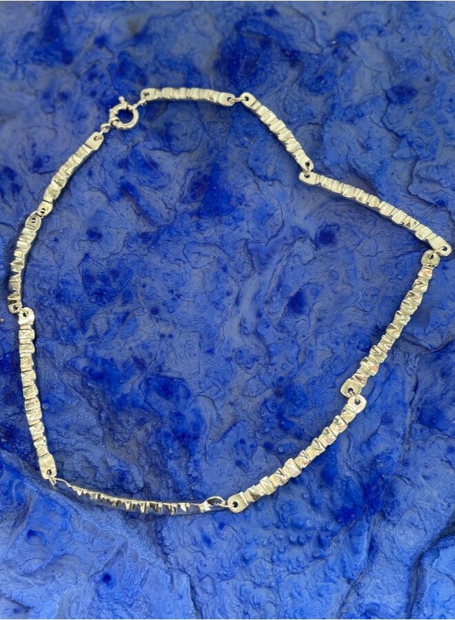 Gray Flex ketting silver