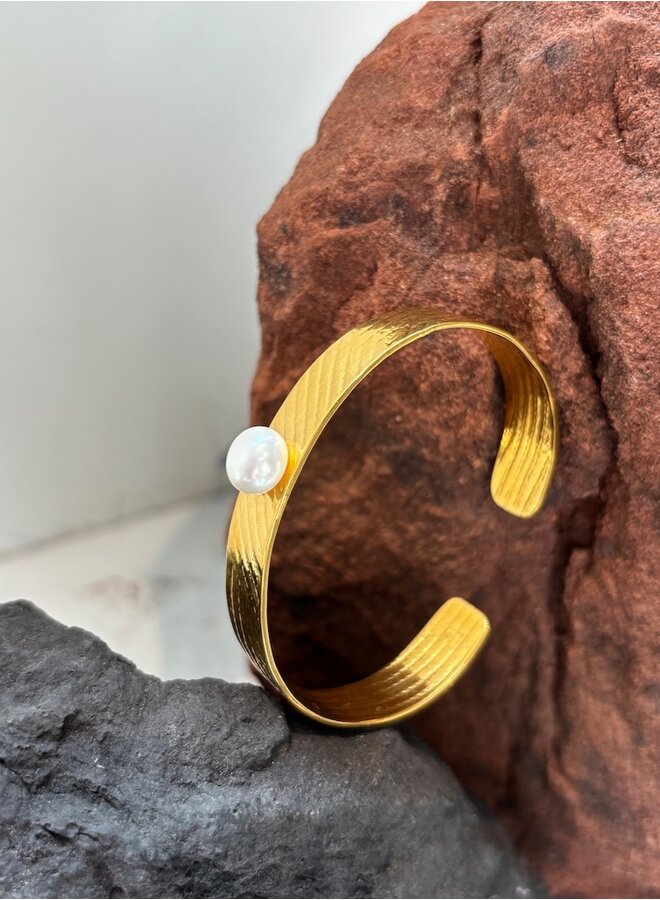 Olong 24K+parel armband