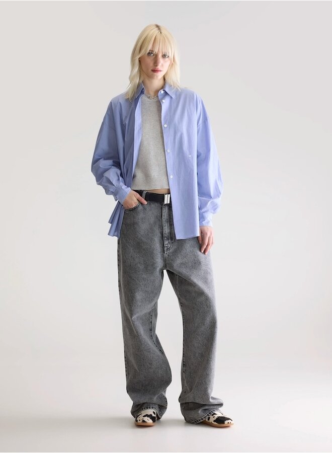 Gillian blue stripe blouse
