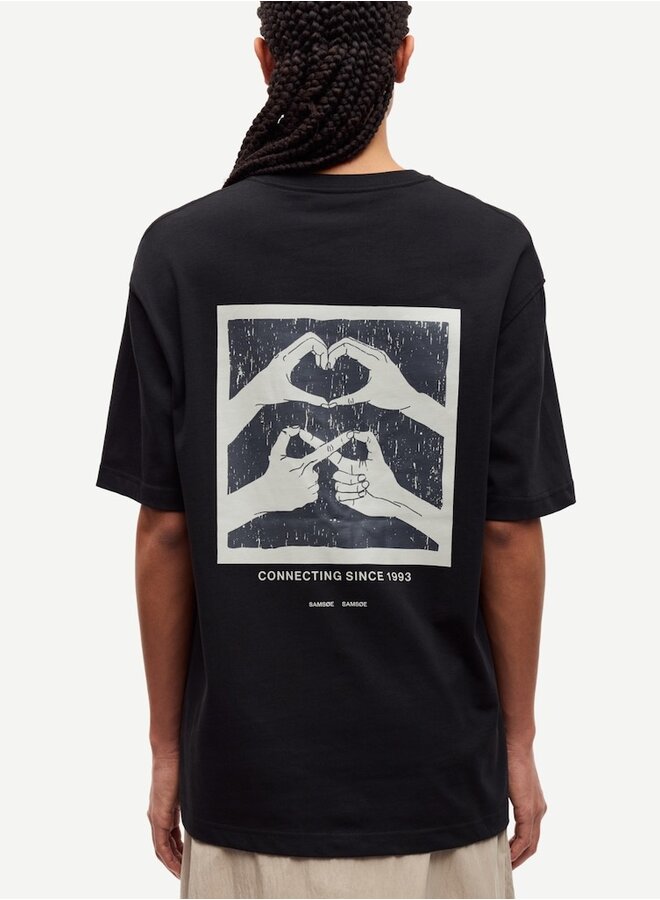Saflorian tee connect zwart