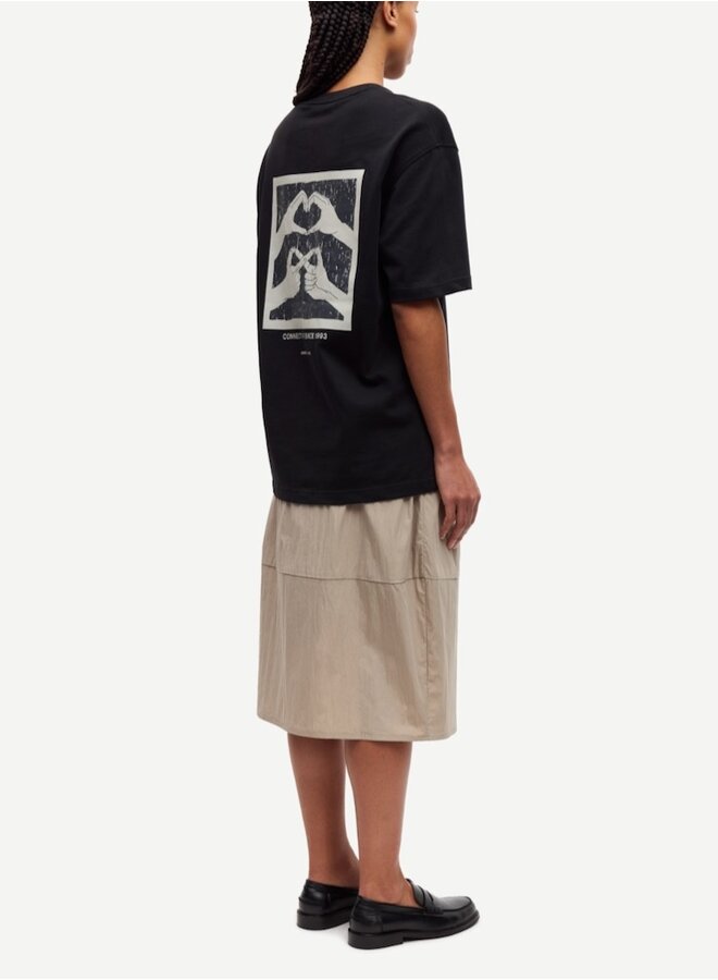 Saflorian tee connect zwart
