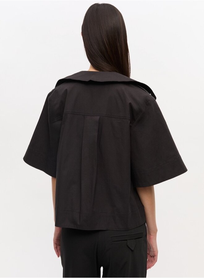 Cowl neck blouse black