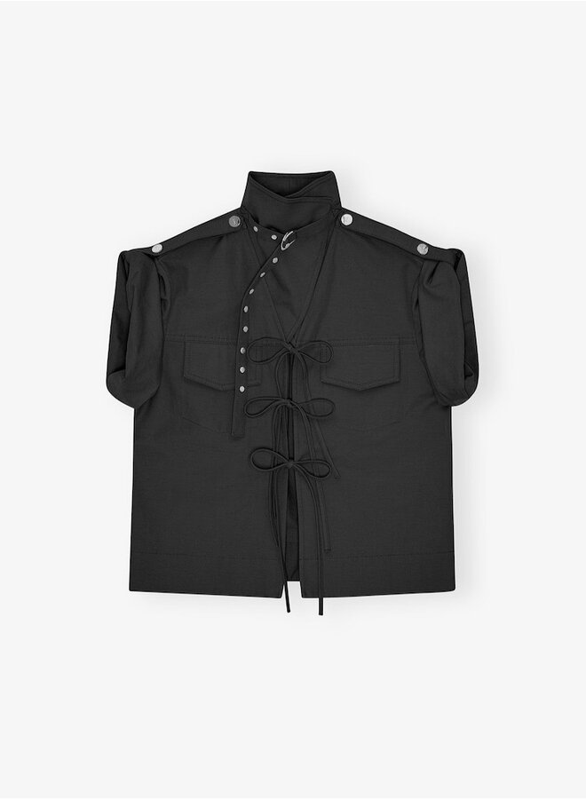 Cowl neck blouse black