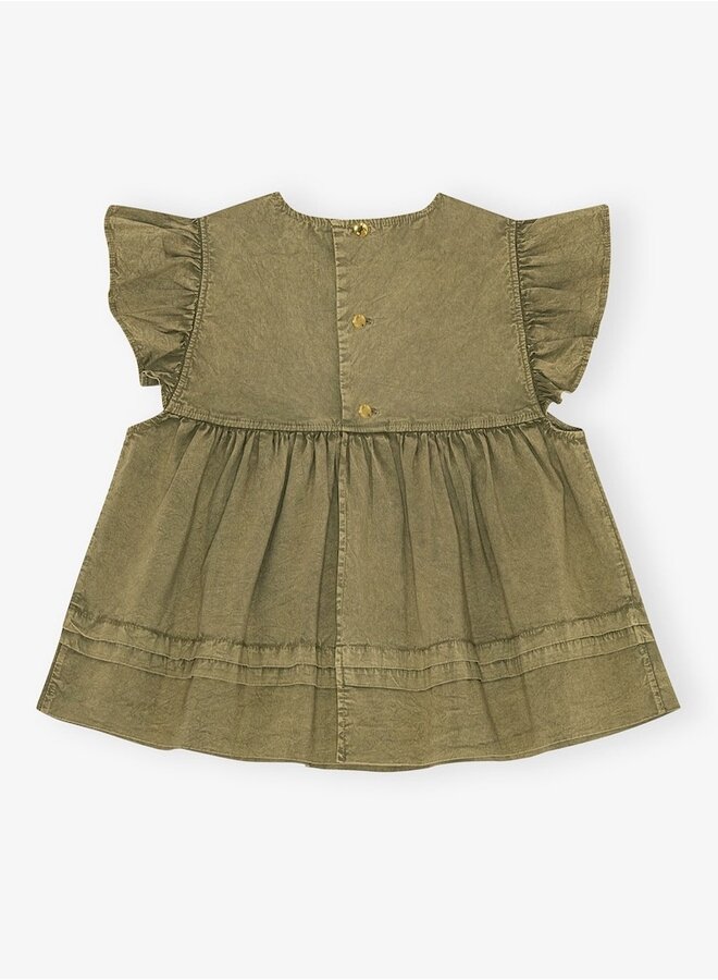 Frill top boa-kaki
