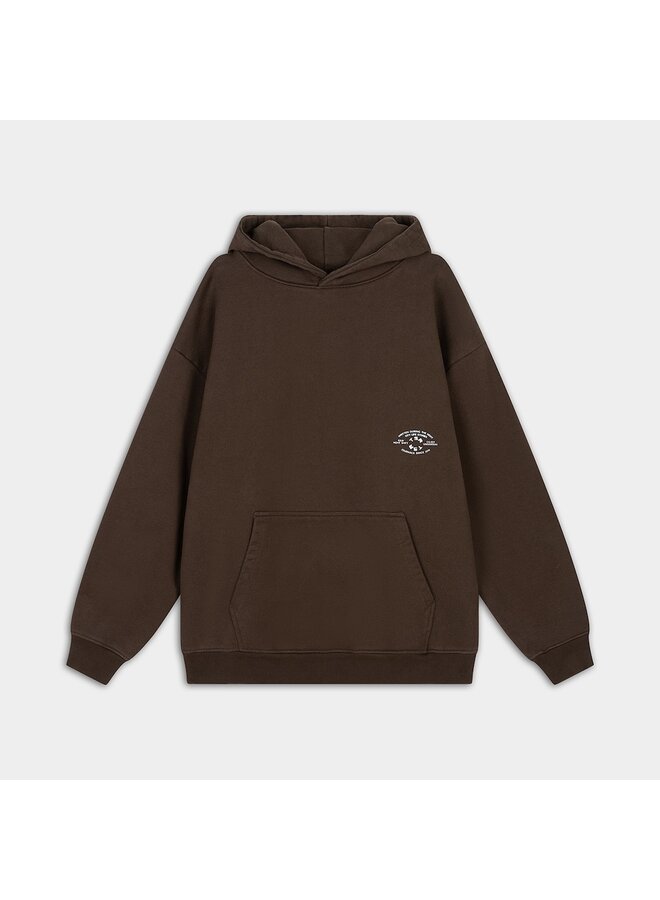 TSR swirl hoodie brown