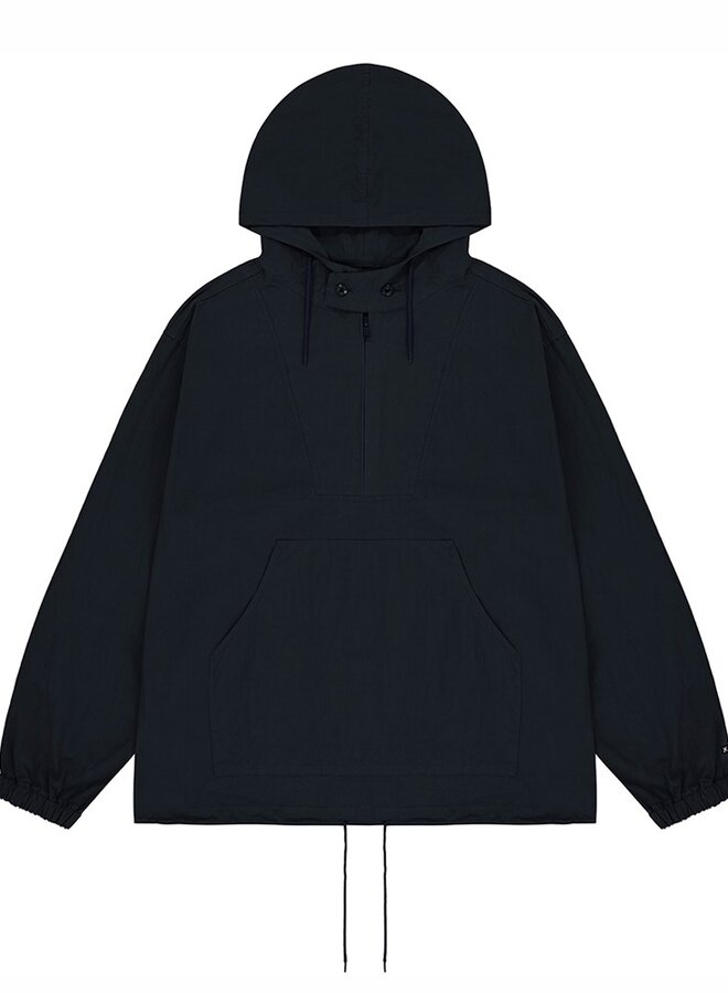 Button hoodie anorak navy