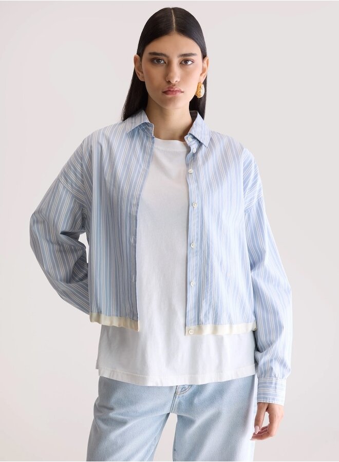 Glow stripe blouse