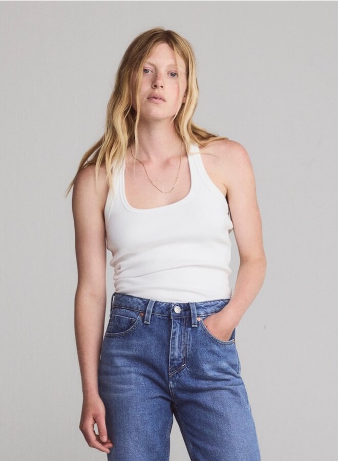 Una top white