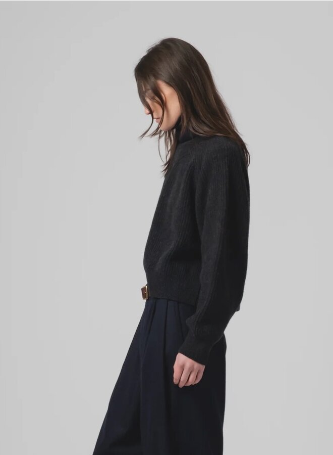Cropped crew sweater antra