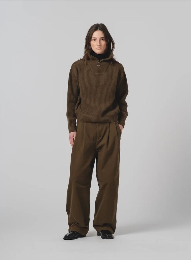 British worker fossil green